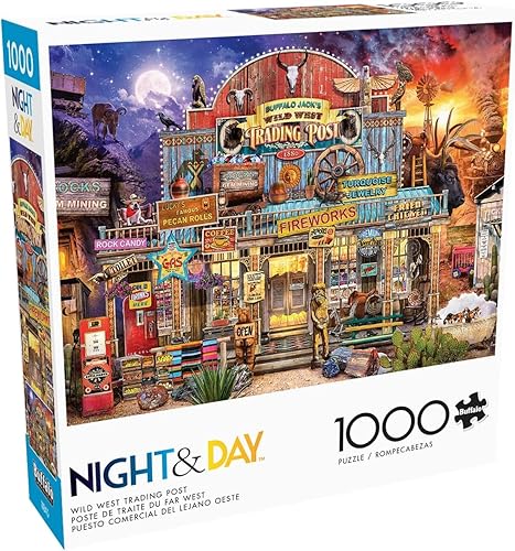 Buffalo Games - Wild West Trading Post - Rompecabezas de 1000 piezas para adultos, rompecabezas desafiante perfecto para noches de juego - Tamaño