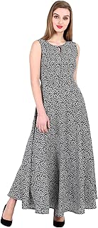 16 Always Women's White Black Dress, Western Dresses,Maxi Dress- Fancy Dress for Women