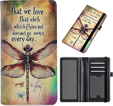 Checkbook Cover for Duplicate Checks, Dragonfly Bible Words | Credit Card Slot, RFID Blocking, For Men Women, For Personal & Business Checks, Elastic Strap