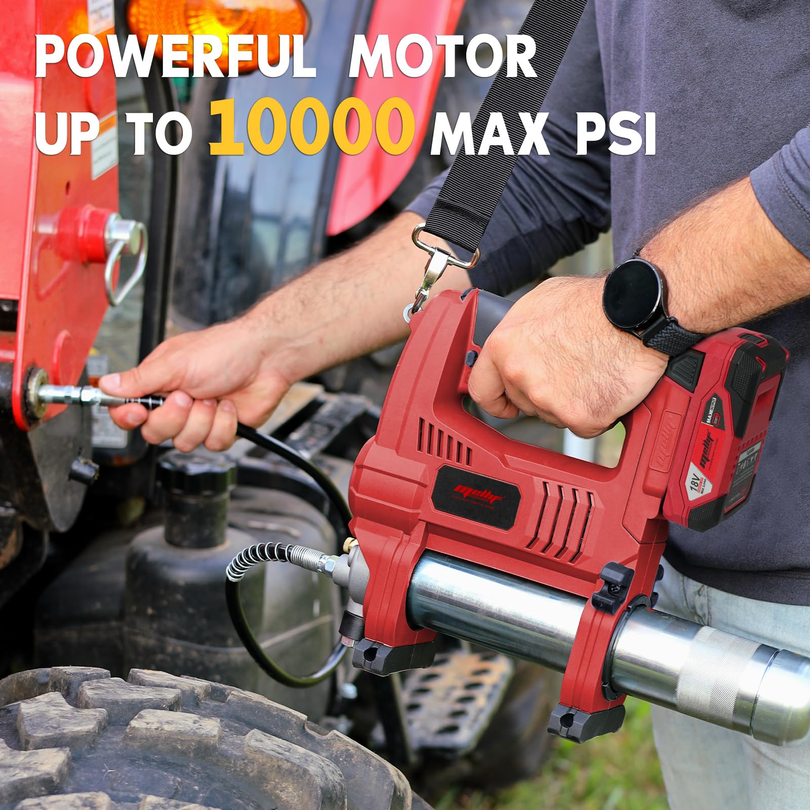 Amazon.com: Brushless Power Grease Gun Compatible with Milwaukee