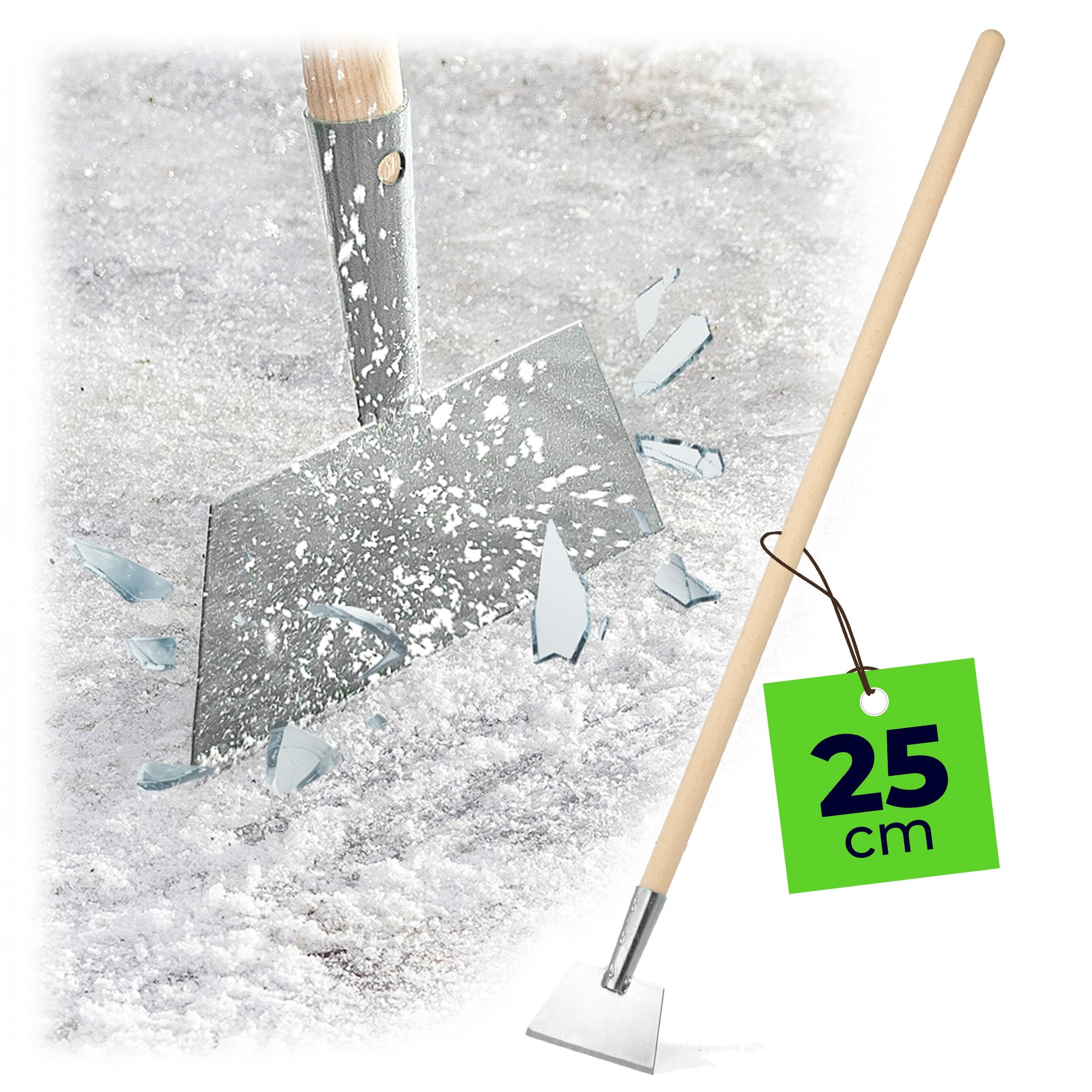 KADAX Ice Scraper Made Of Reinforced Steel, Long Handle Wood Ice Scraper, Ice Scraper, Ice Scraper For Garden, Ice Scraper (Width 21 Cm - View #8
