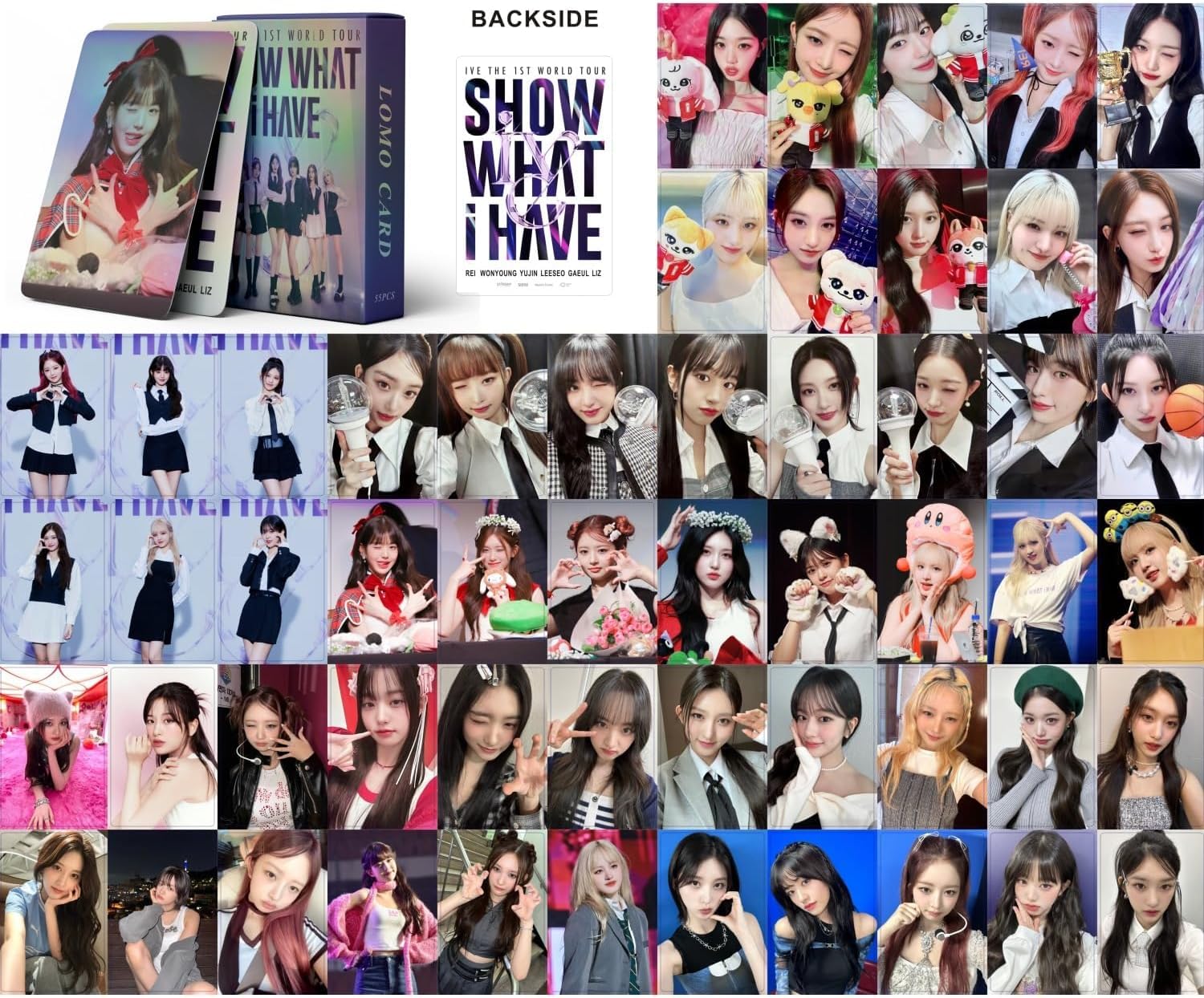 Careflection Kpop IVE World Tour Concert Holographic Lomo cards