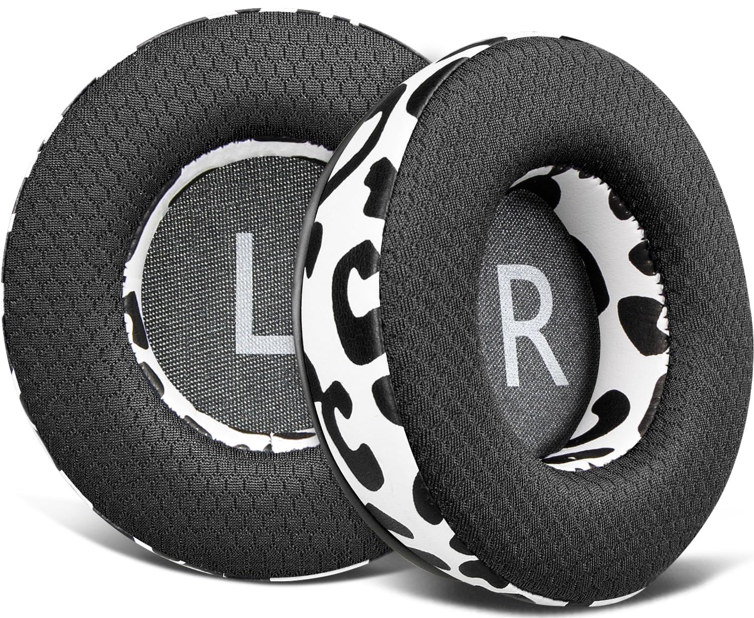 SOULWIT Mesh Fabric Earpads Replacement for JBL Synchros E50 E50BT S500 S700 Wireless Headphones, Ear Pads Cushions with Noise Isolation Foam - Snow