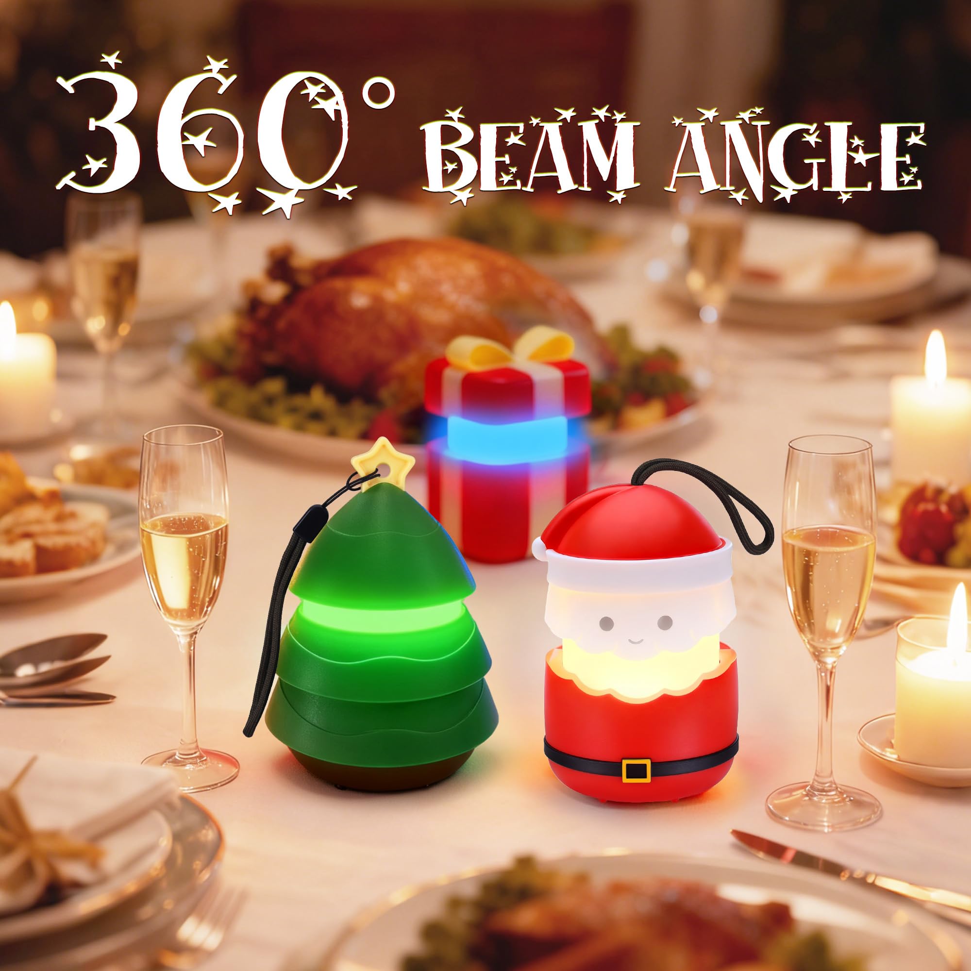 Amazon.com: EverBrite 3-Pack Christmas Lantern Set with AAA