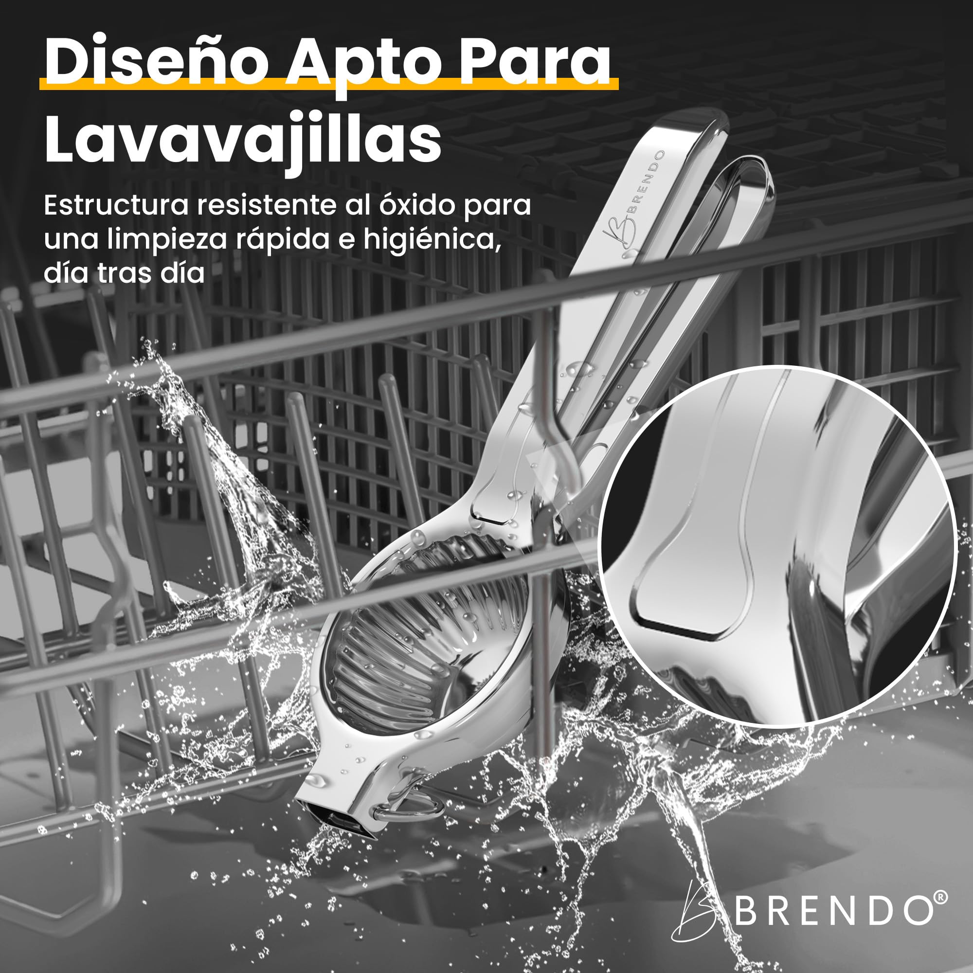 Exprimidor Manual de Limón Premium – Espremedor de Cítricos, Apto para Lavavajillas