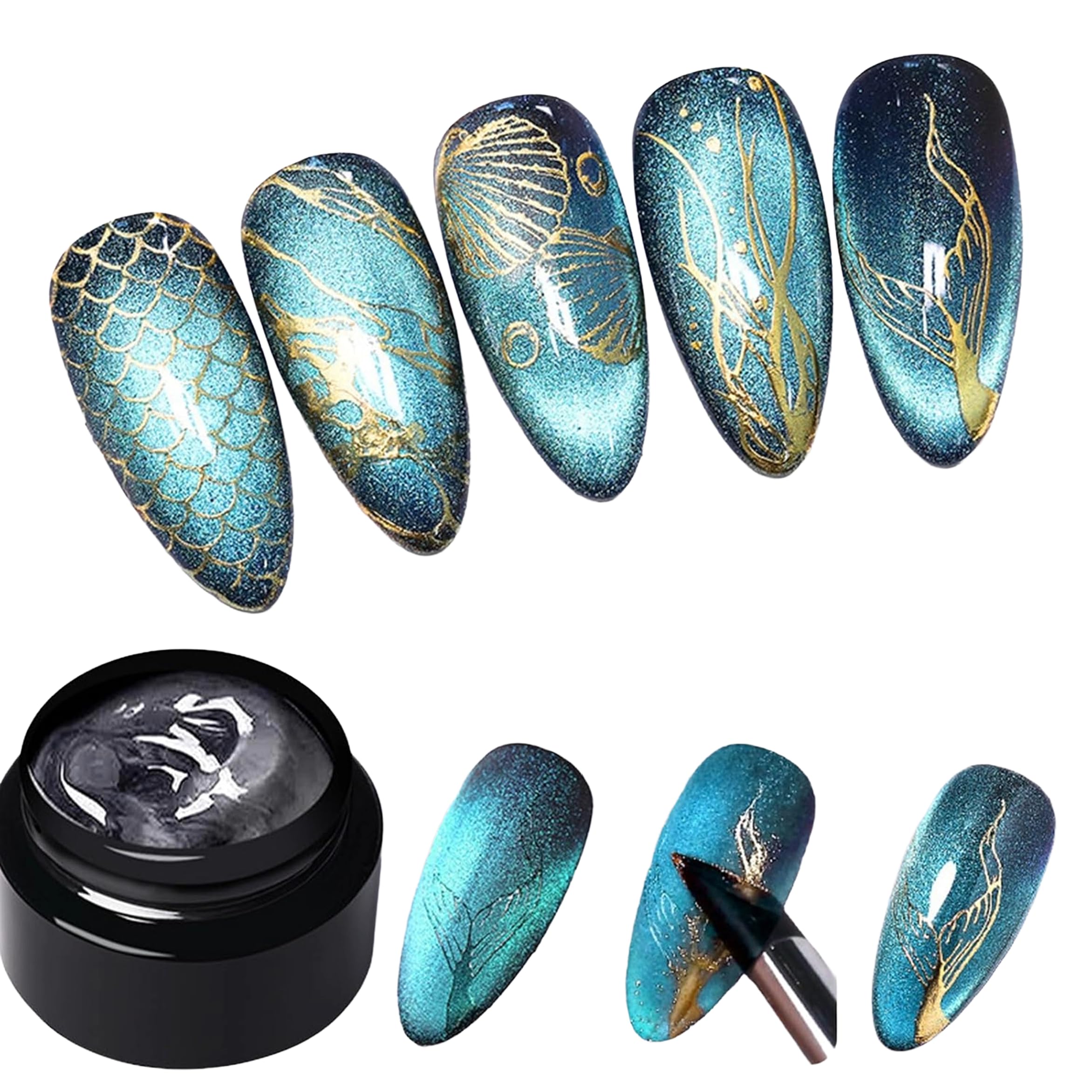 Born Pretty Magician Stamping Top Gel 5ml from BELLE GAGA® Nail Stamping Gel Polish, Nail Art Stamping Gel, Nail Stamp for Nail Art Design (Magician Stamping Top Coat)-image-15