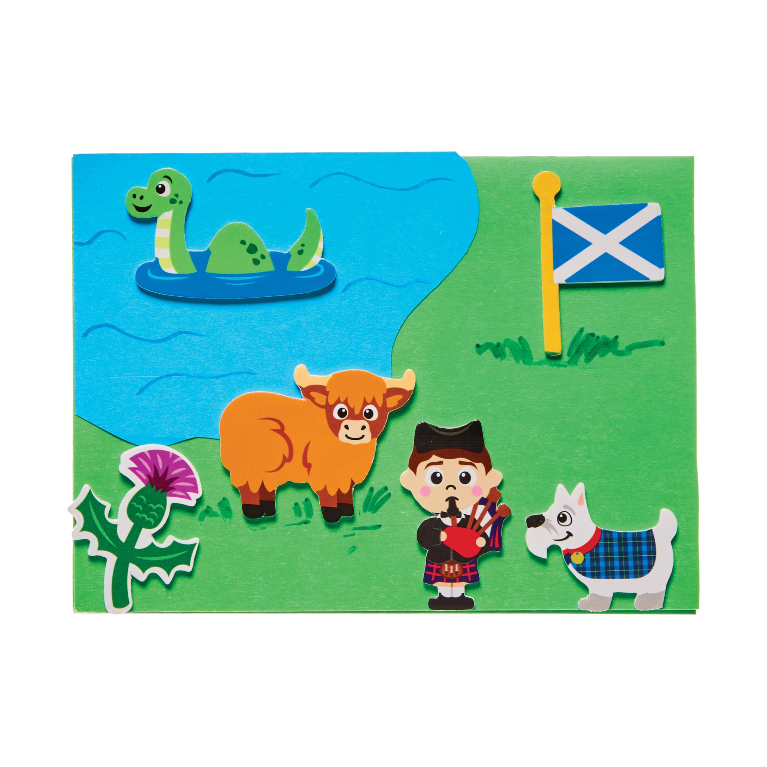 Adhesivo De La Bandera De Escocia Para álbumes De Recortes