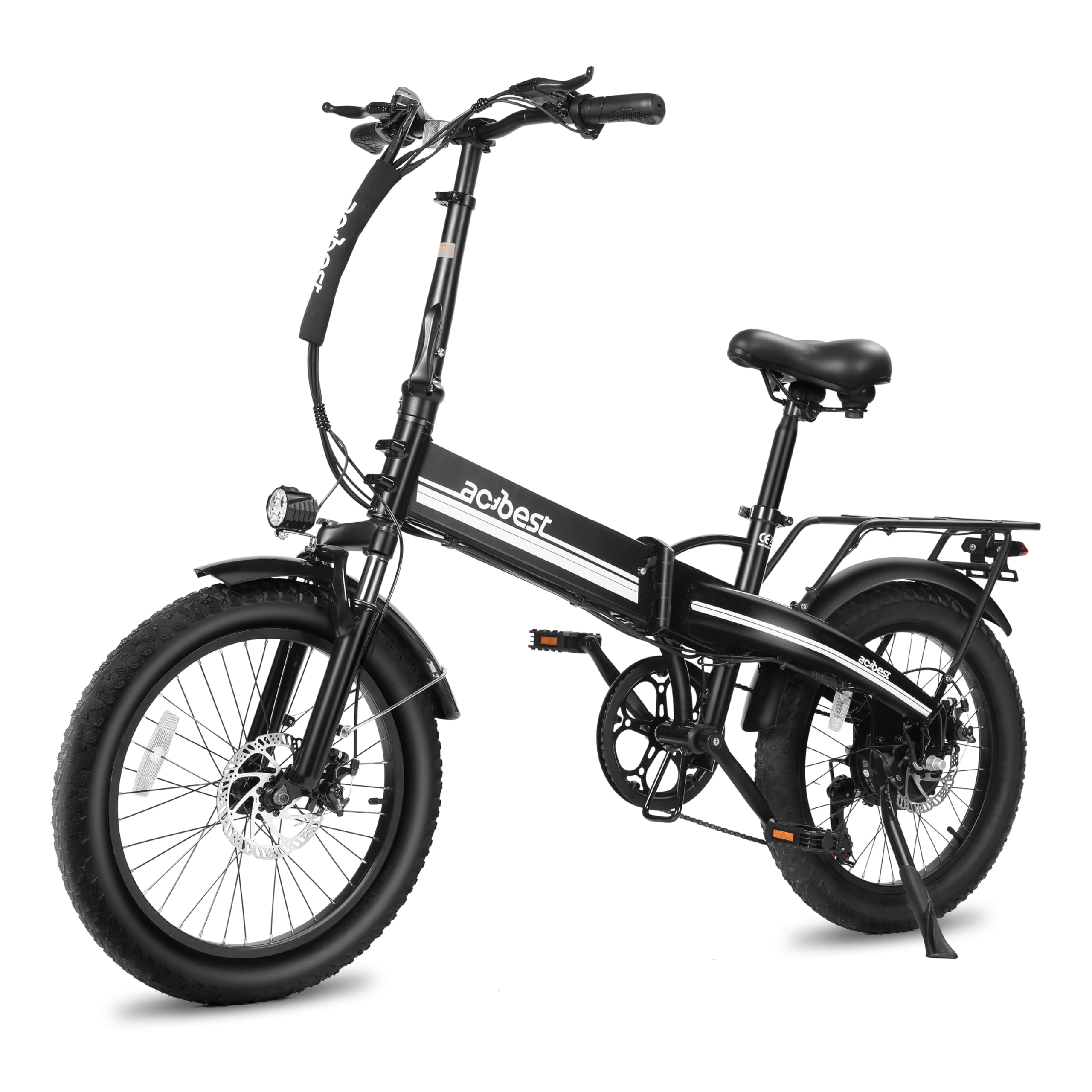 Electric Bike for Adults Peak 1200W,55Miles 28Mph Top Speed, 20" Fat Tire Folding Electric Bicycle, 48V 10.4Ah Removable Battery Ebike with 35 Speed and Front Suspension,Speedy