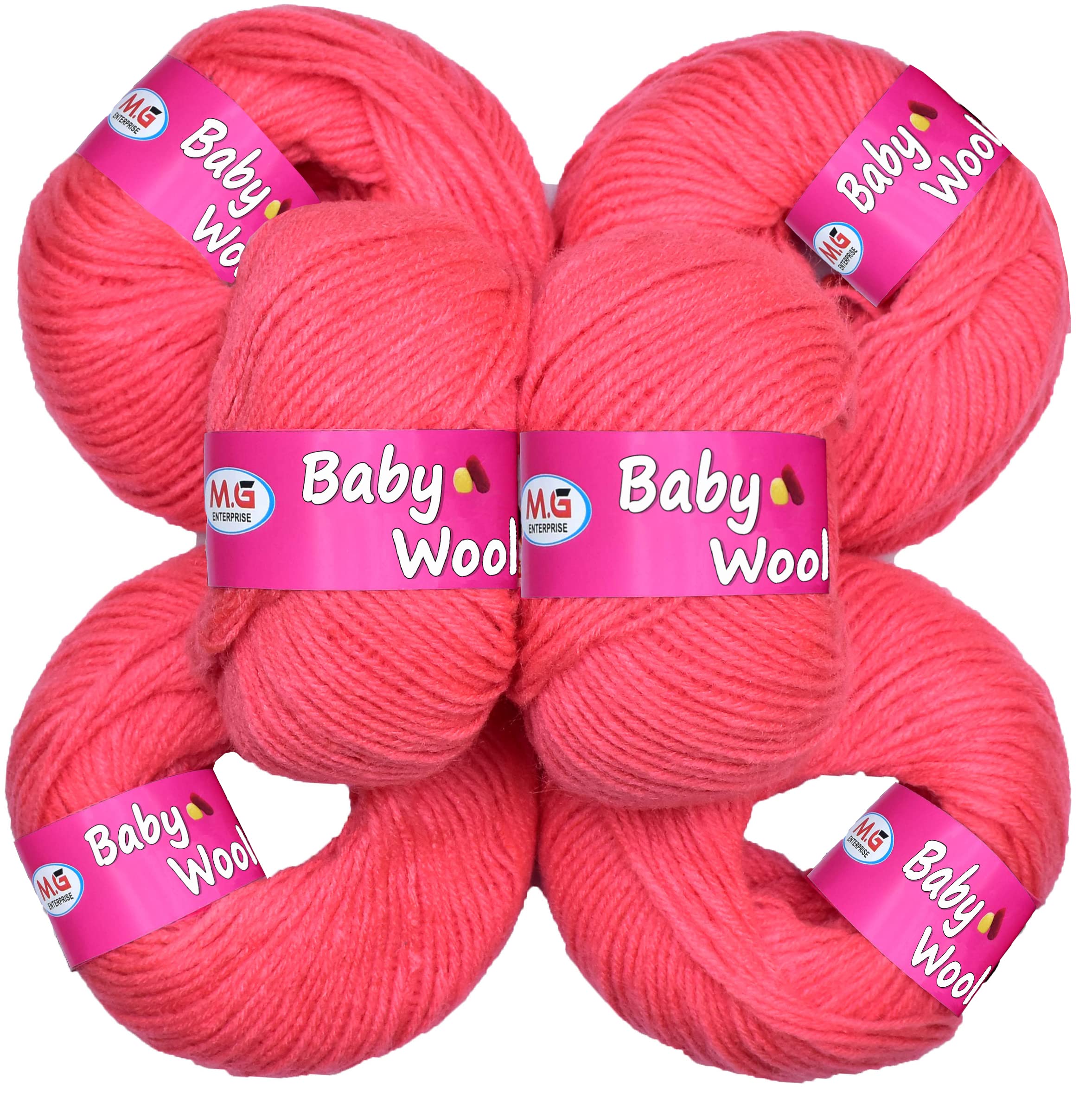 Vard hman 100% Acrylic Wool Gajri 16 Pc Baby Wool 4 ply Wool Ball Hand Knitting Wool/Art Craft Soft Fingering Crochet Hook Yarn-JA Art-GC-image-18