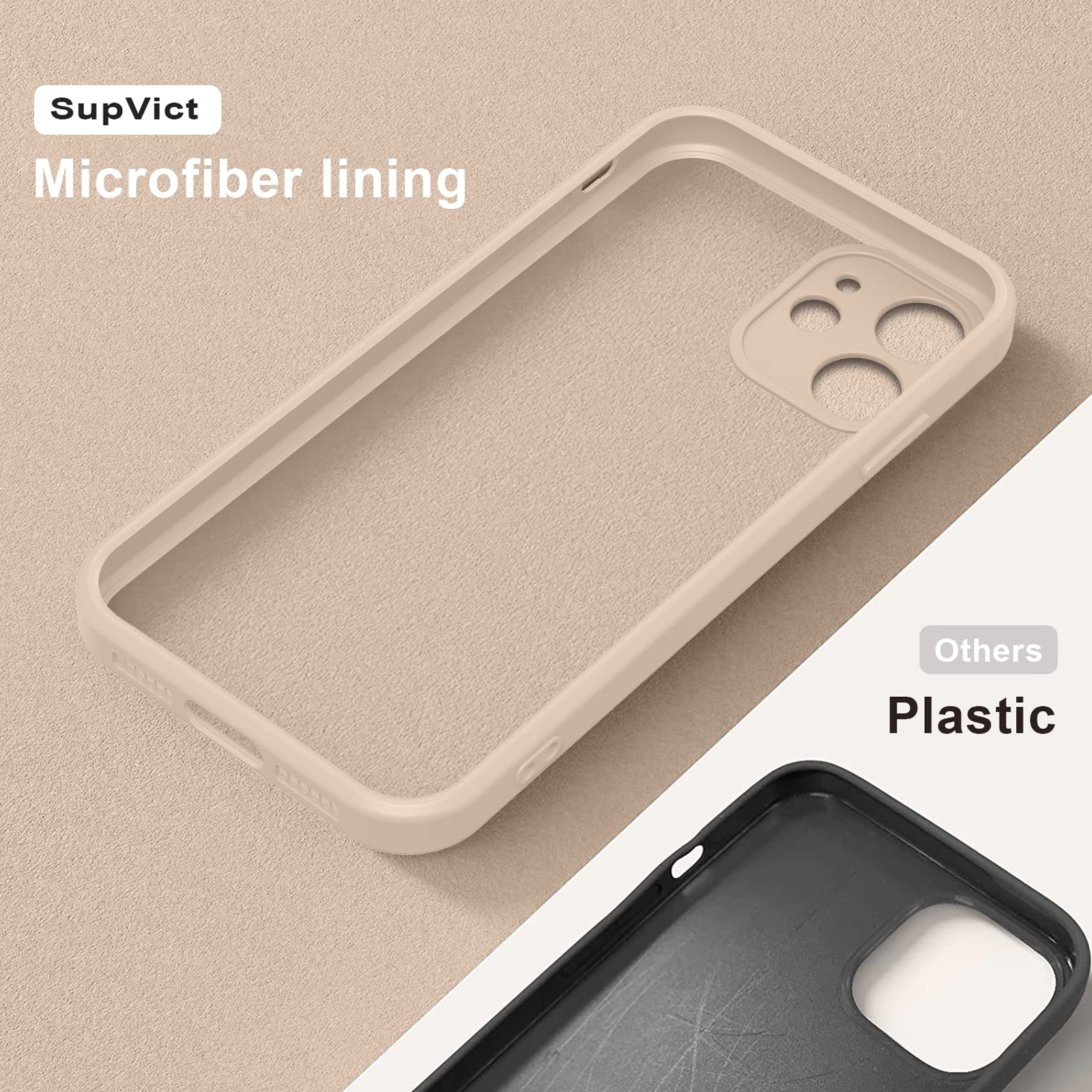 Custodia IPhone 11 Silicone Con Cuori – Ultra Sottile, Antigraffio, Colore Cachi – Con Cinturino