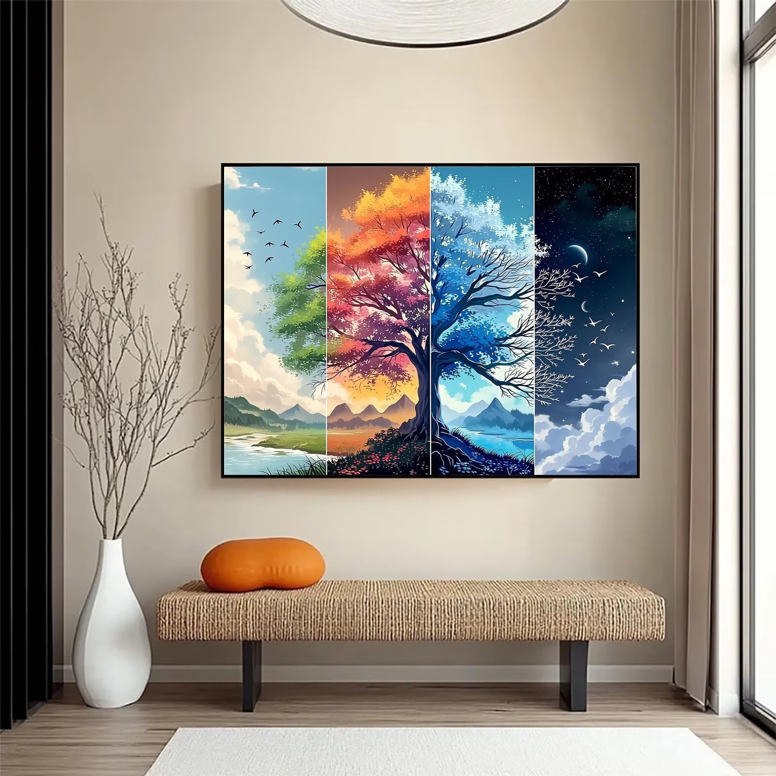 Diamond Painting Landschaft, 5D Diamond Painting Erwachsene 70x90cm qw1-707
