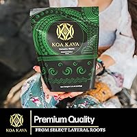 Vista 3 de 1 libra de kava waka Vanuatu premium con colador de kava