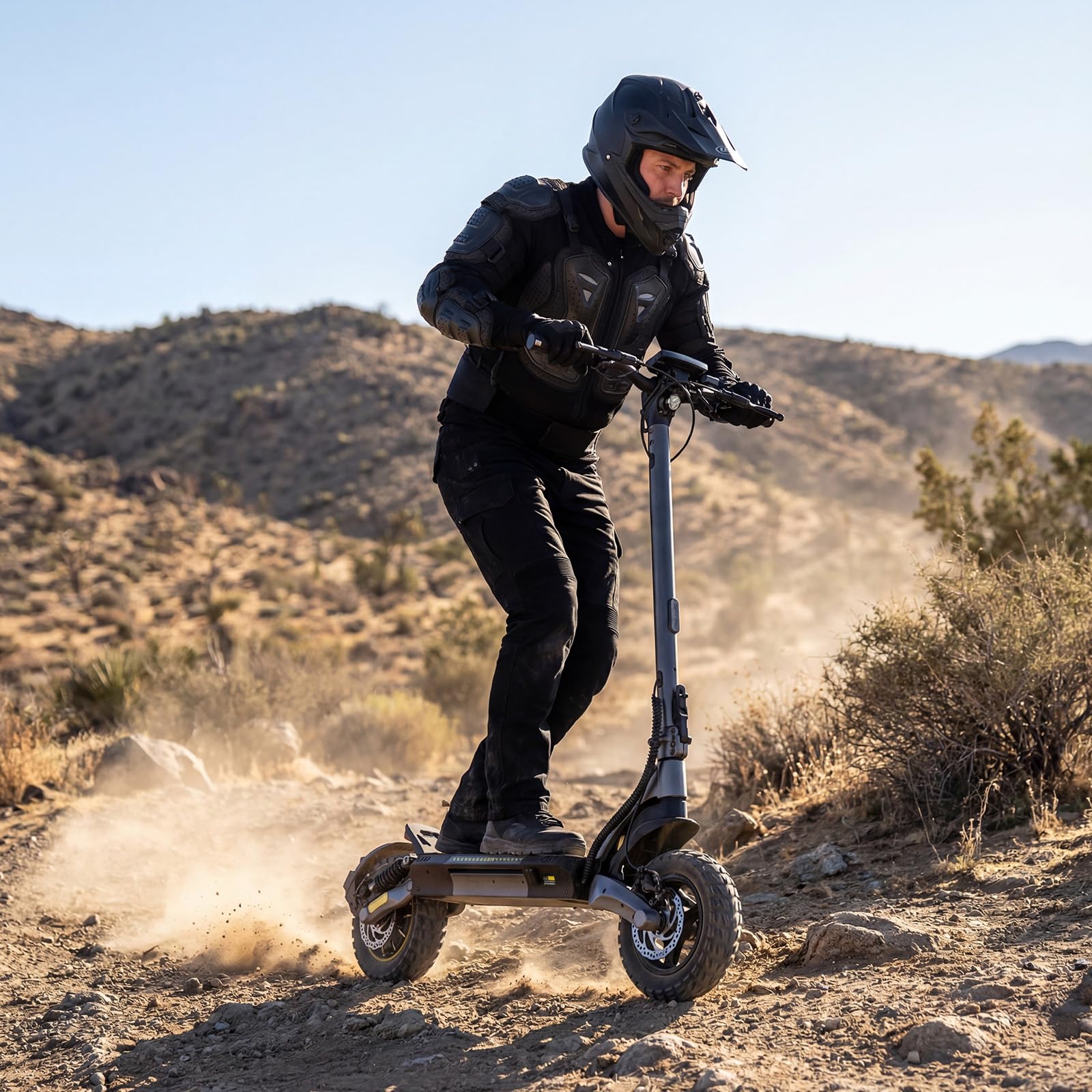 E Scooter mit Straßenzulassung | 10 Zoll Offroad Luftreifen, 70 KM Reichweite, ABE E Roller mit Doppelter Stoßdämpfung, LED, Smart App, Faltbarer Elektroroller für Pendler und Geländefahrer