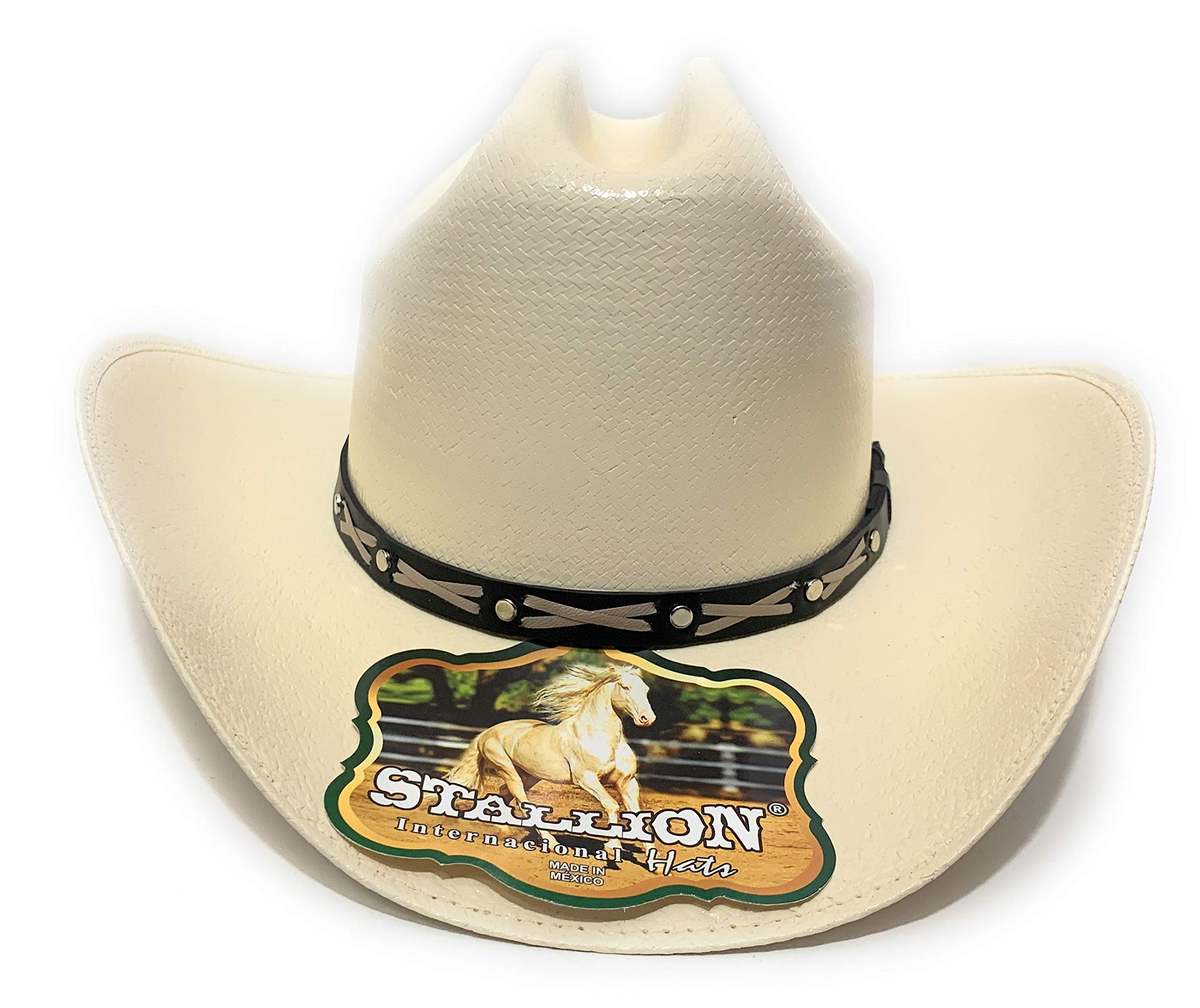 Mens Western Cowboy Rodeo Hat, Sombrero Vaquero Sinaloa (7 1/4 (MX58))