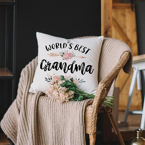 Miniatura 6 de Fundas de almohada decorativas para regalo para abuela, el mejor regalo para la abuela, para mamá, día de la madre, Navidad, vacaciones, fundas de