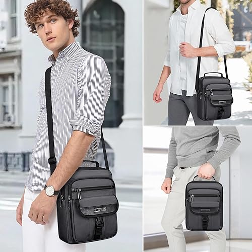 Miniatura 2 de WITZMAN Bolsos cruzados para hombre, bolso de hombro de viaje, ligero, bolso pequeño casual para trabajo, viajes