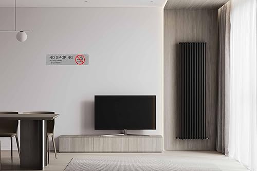 Miniatura 4 de Letrero de metal retro con texto en inglés "No fumar", adecuado para el hogar, calle, tienda, garaje, bar, granja, jardín, placa de metal multiusos
