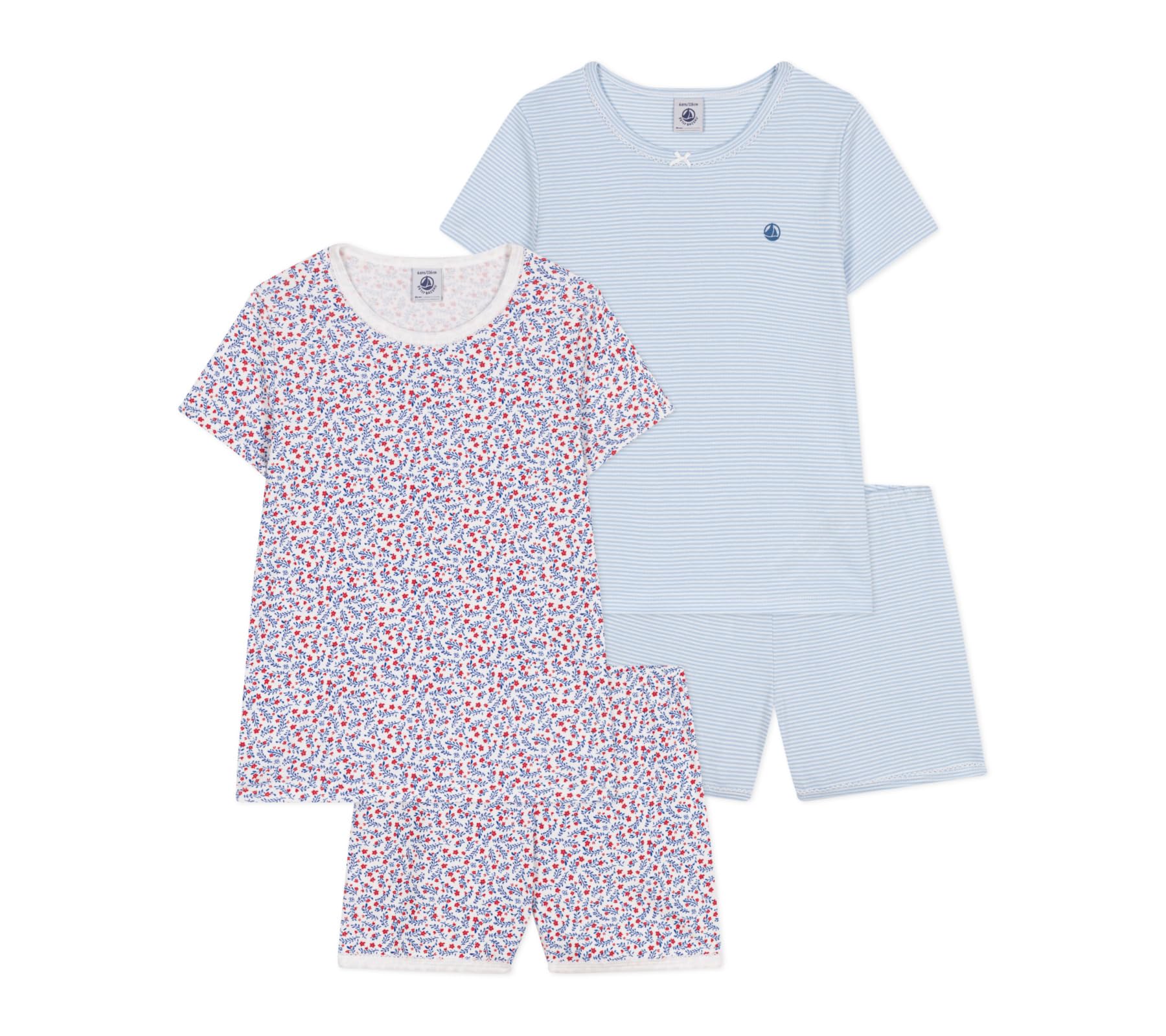 Petit Bateau Girl's A0d6r Pajamas, Variant 1, 4 years