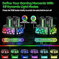 Vista 2 de Rechargeable Battery Pack for Xbox with Charger, 4x5800mWh Fast Charging Rechargeable Battery Packs for Xbox Controller Batteries for XboxOne Series