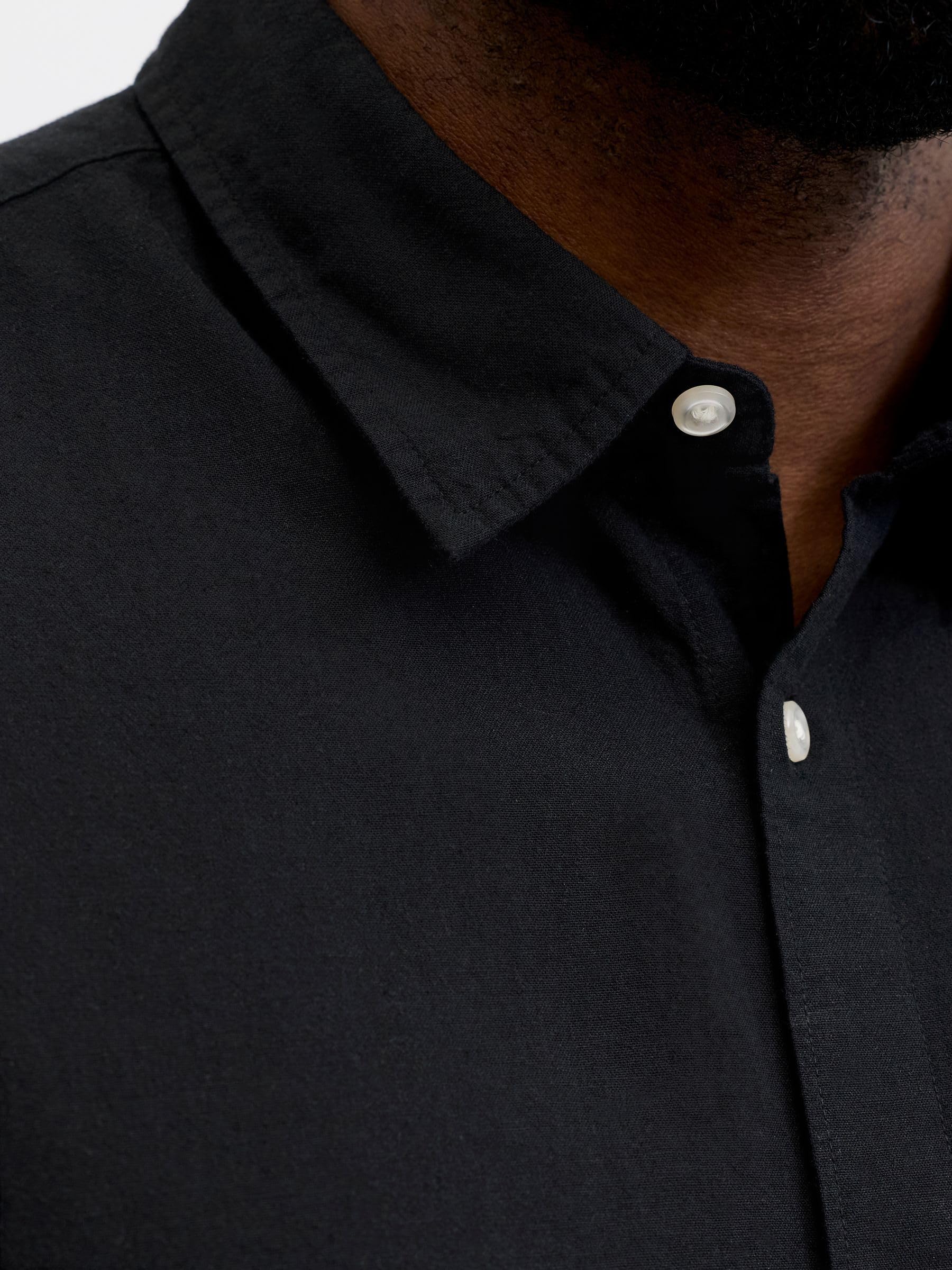 Jack & Jones Herren Jjebreeze Linen Blend Shirt S/S Sn Pls Jjebreeze Linen Blend Shirt S/S Sn Pls (1er Pack)