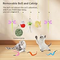 Vista 3 de Interactive Cat Toys, 1 Interactive Wand, 8 Assorted Teaser Refills and 3 Indoor Cat Hanging Interactive Toy Suitable for Bored Adult Cats and