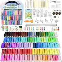 ARTME Polymer Clay Kit: 116 Vibrant Colors Oven-Bake Modeling Clay with Tools & Jewelry Accessories - Non-Toxic DIY for Kids, Teens & Adults