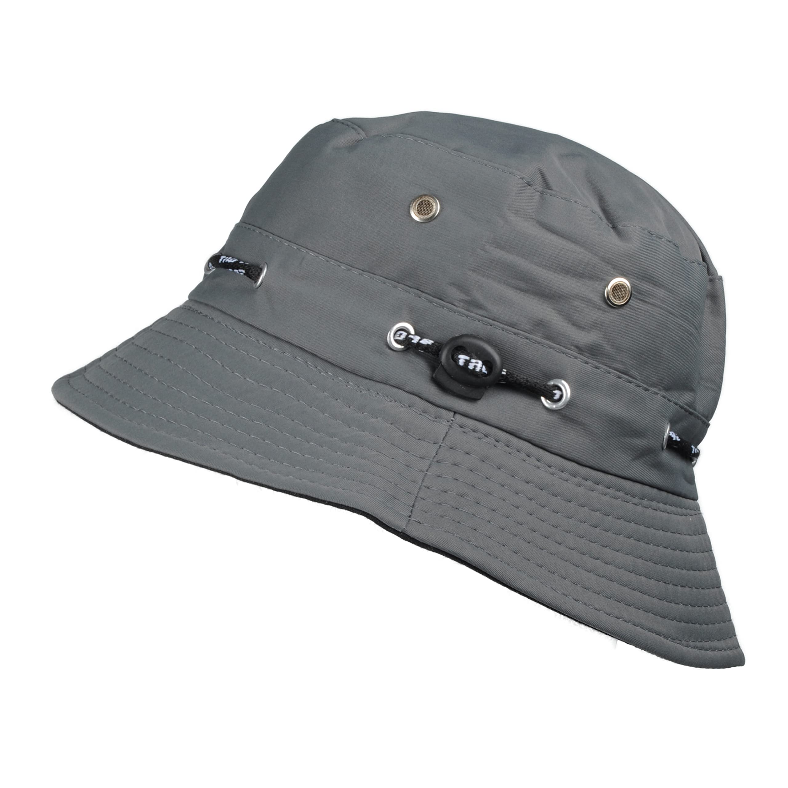 Toutacoo, Adjustable All Seasons Bucket Hat - Unisex (Dark Grey)