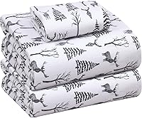 Vista 10 de RUVANTI Flannel Sheets Twin Size - 100% Cotton Double Brushed Twin Sheets Set, Deep Pockets 16 Inches, All Seasons Breathable & Extra Soft Bed Bali