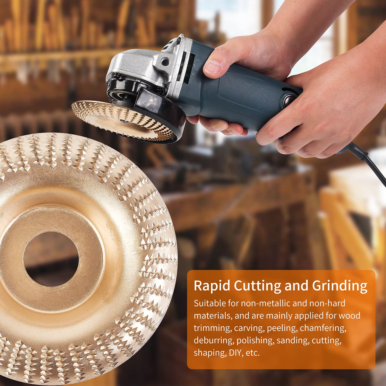 Buy Pomsare Wood Carving Disc Wood Shaping Disc Wood Shaper for Angle