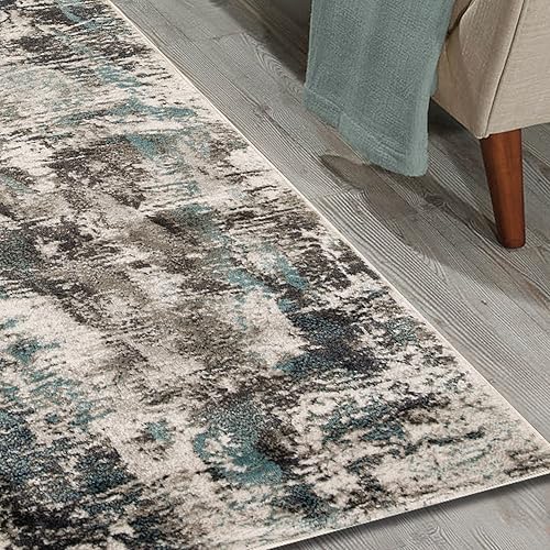 Miniatura 6 de BNM - Alfombra grande para interiores con respaldo de yute, perfecta para pasillo, entrada, oficina, cocina, dormitorio, sala de estar, madera dura,