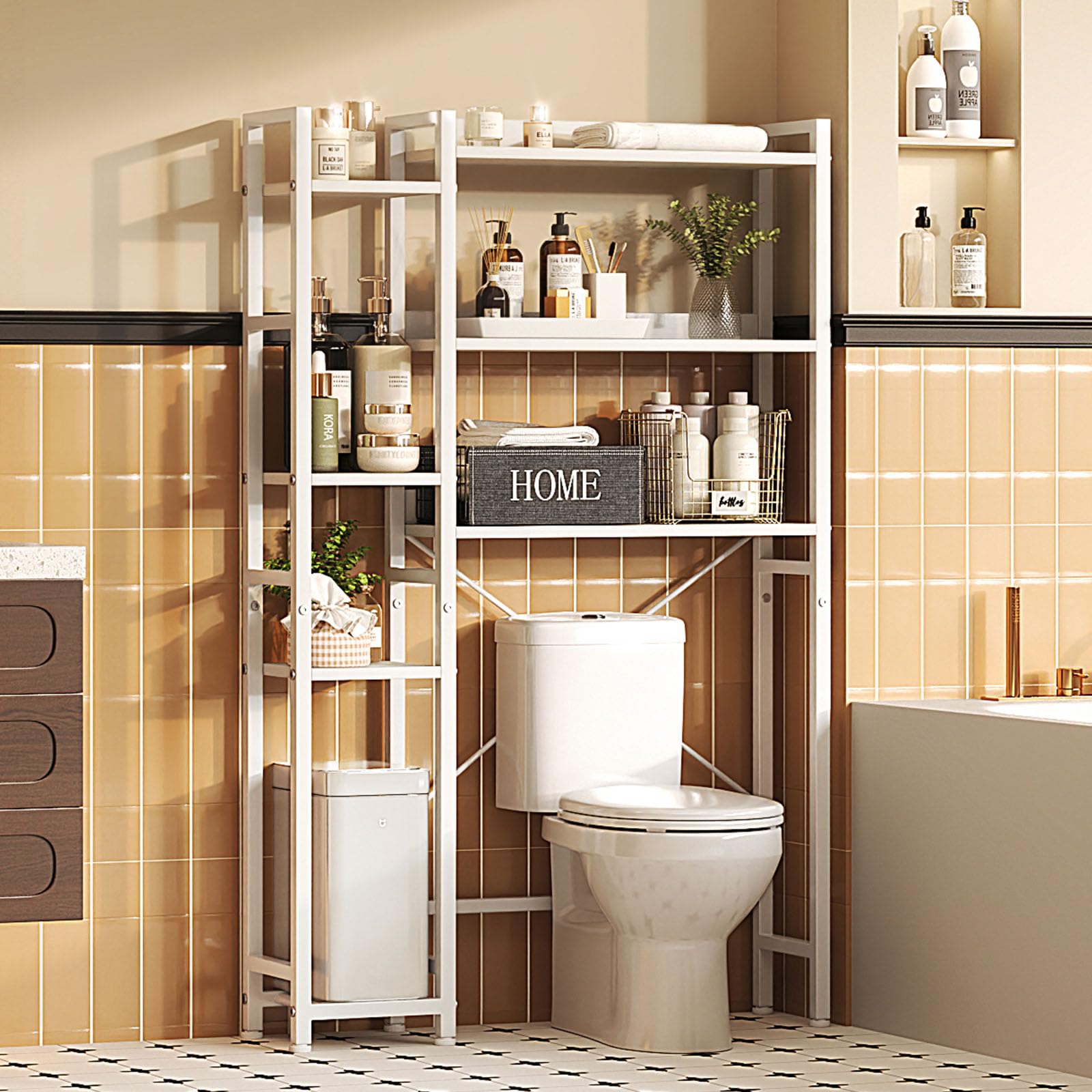 mino_o様 棚 MUTUN Over The Toilet Storage Cabinet, 7-Tier Bathroom