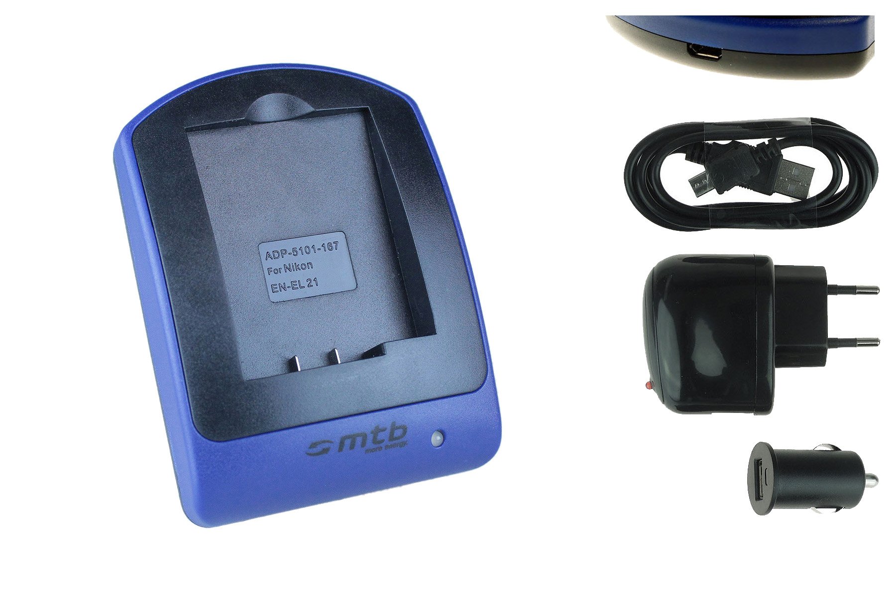 Batteria EN-EL19 + Caricabatteria Per Nikon Coolpix S100, S2600, S2700, S3300, S3400, S6500 E Altri - Foto 3