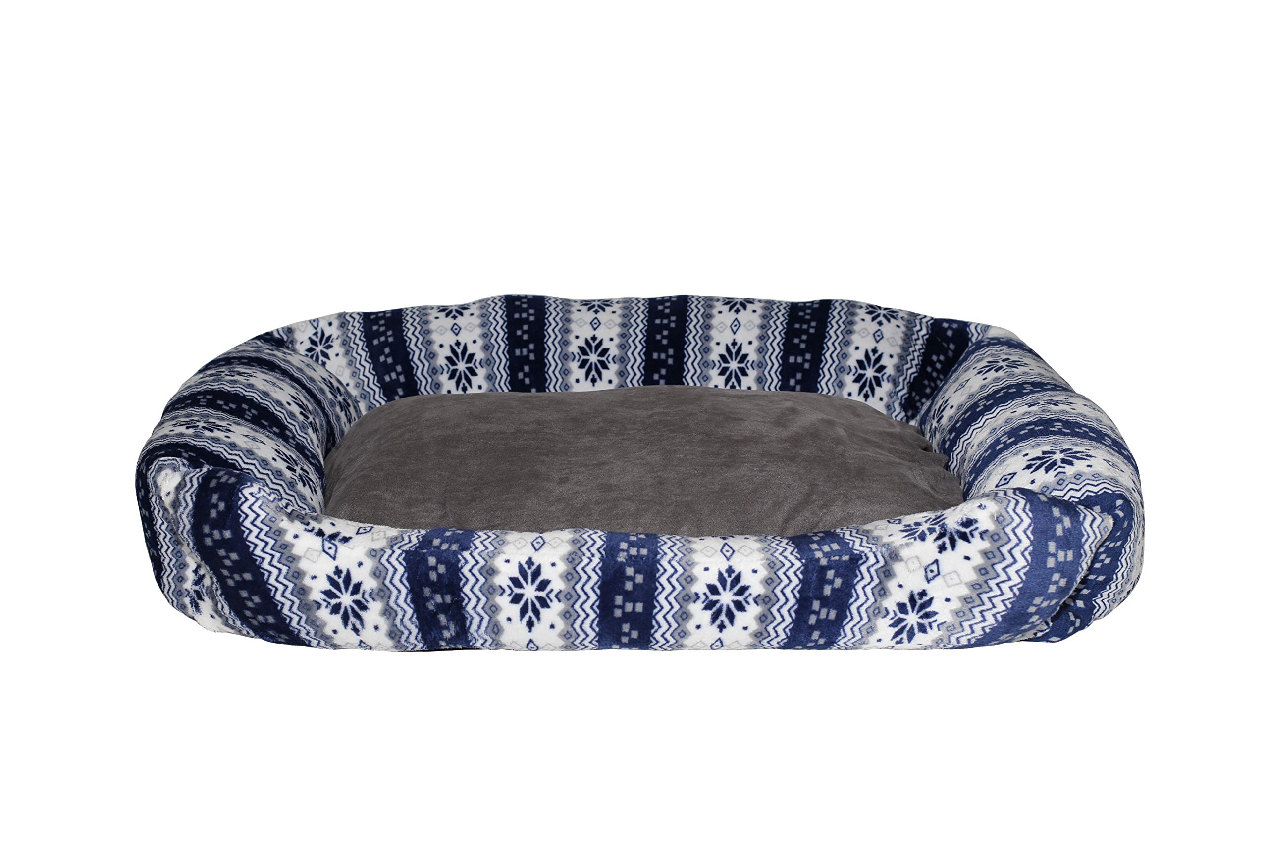 Italian Bed Linen Sogni e Capricci Pets N. 2 Snow, Avio, 62x50x17 cm