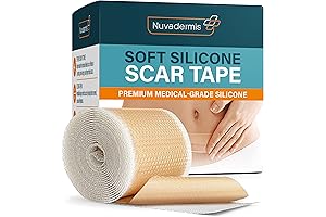 NUVADERMIS Silicone Patches for Scars: Extra-Long Roll for Surgical Scar Reduction
