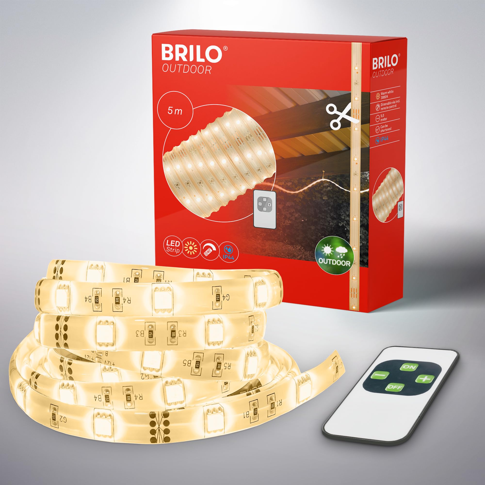 Ruban LED extérieur 5m pour décoration balcon et terrasse chaleureuse