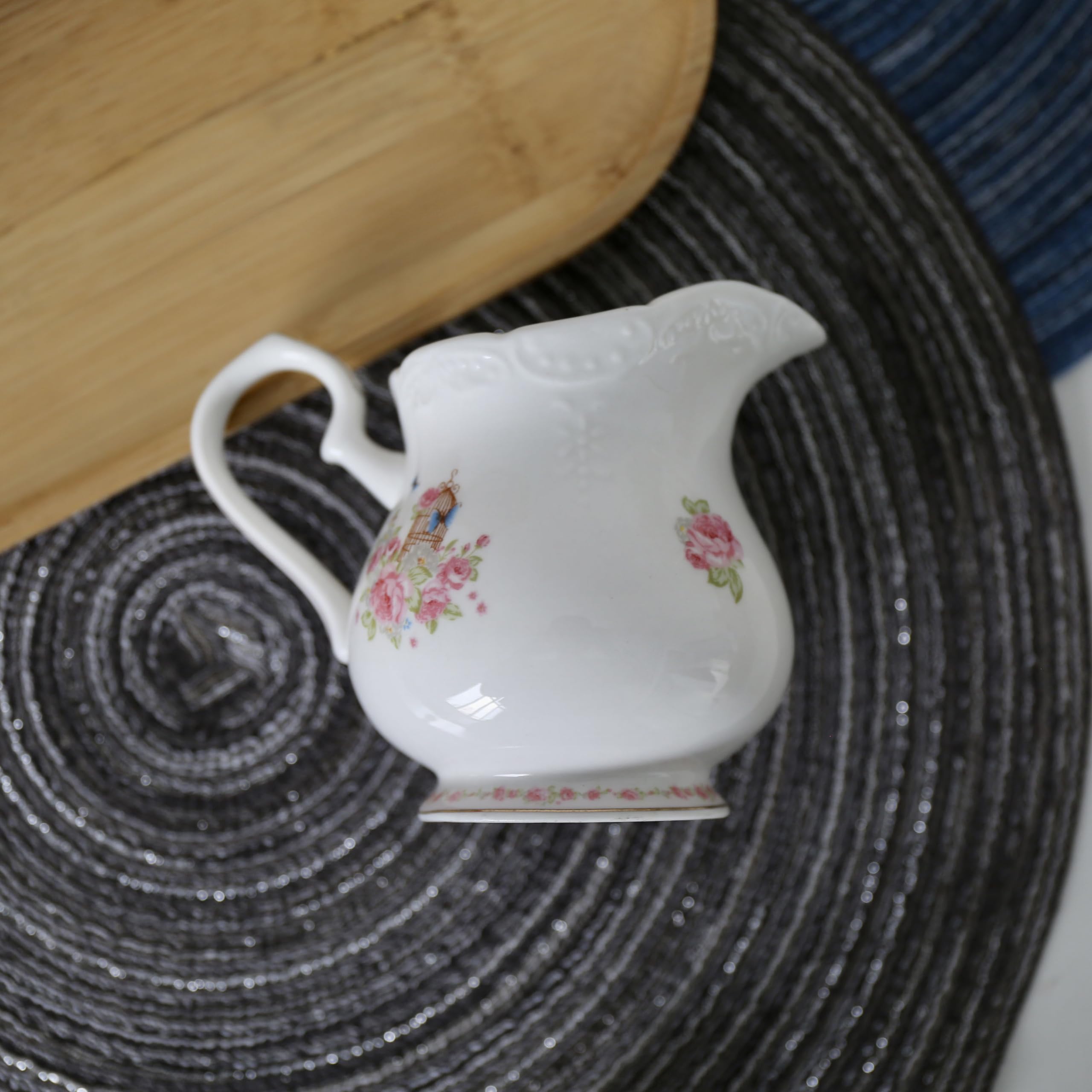 YBK Tech Pot à lait et sucrier en porcelaine anglaise pour dégustation de café