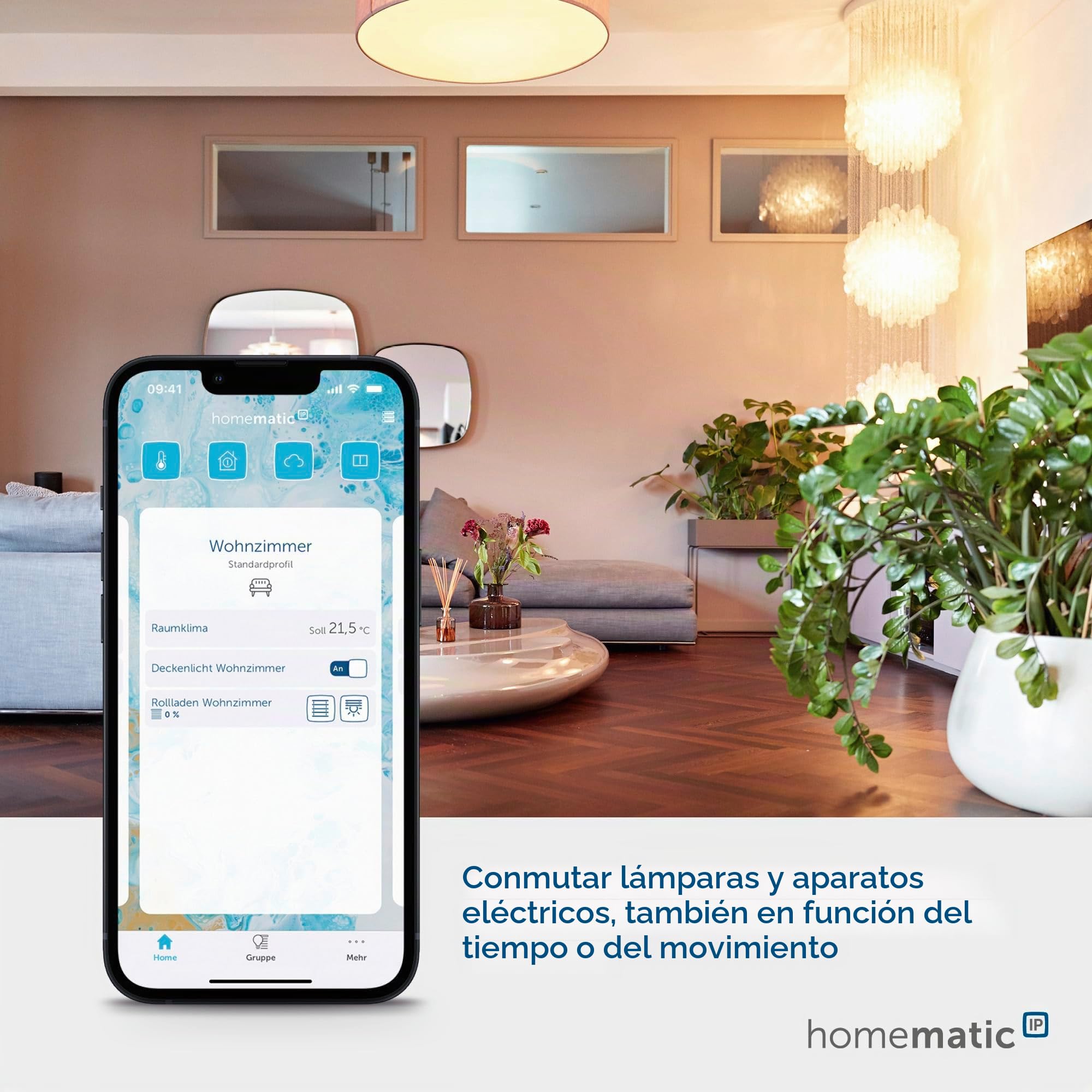 Homematic IP Smart Home Schaltaktor mit Tastereingang (16 A) – Unterputz, steuert Geräte und Leuchten per App, Alexa & Google Assistant, Energie sparen, 154346A0