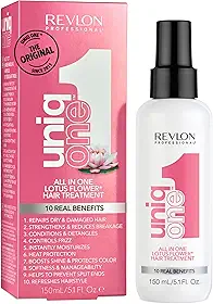 Revlon Professional UniqOne Flor de Lótus, Tratamento Capilar, Protetor Térmico 10 em 1 I Hidratação Profunda I Spray Leave-In I Desembaraça os Cabelos Femininos, 150 ml