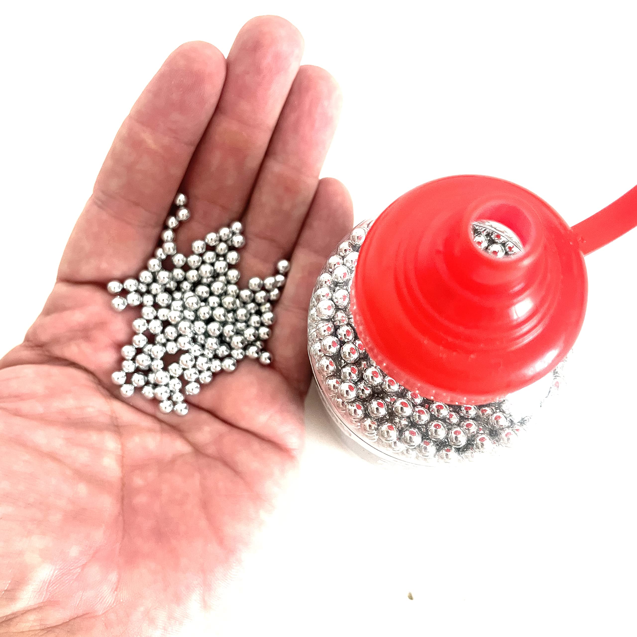 3000 unità - Sfere in acciaio, calibro 4,5 - per pistole ad aria compressa CO2 4,5 mm BBS, calibro 4,5 mm. Flacone da 3000 unità di acciaio.
