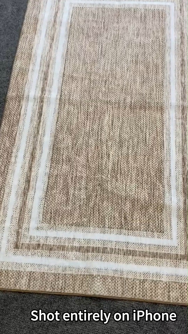 Tapete moderno con borde, lavable 3'x5', antideslizante miniatura 7