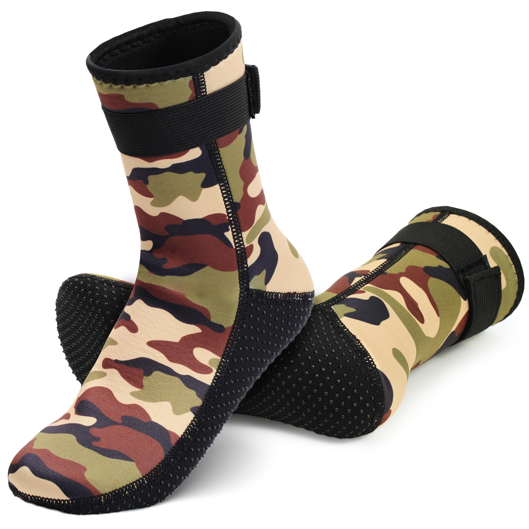 YOTAN Neoprensocken Kinder 3mm, Rutschfeste Wassersport-Socken für Schwimmen, Surfen, Strand & Tauchen, Atmungsaktiv, Langlebig, Wärmend