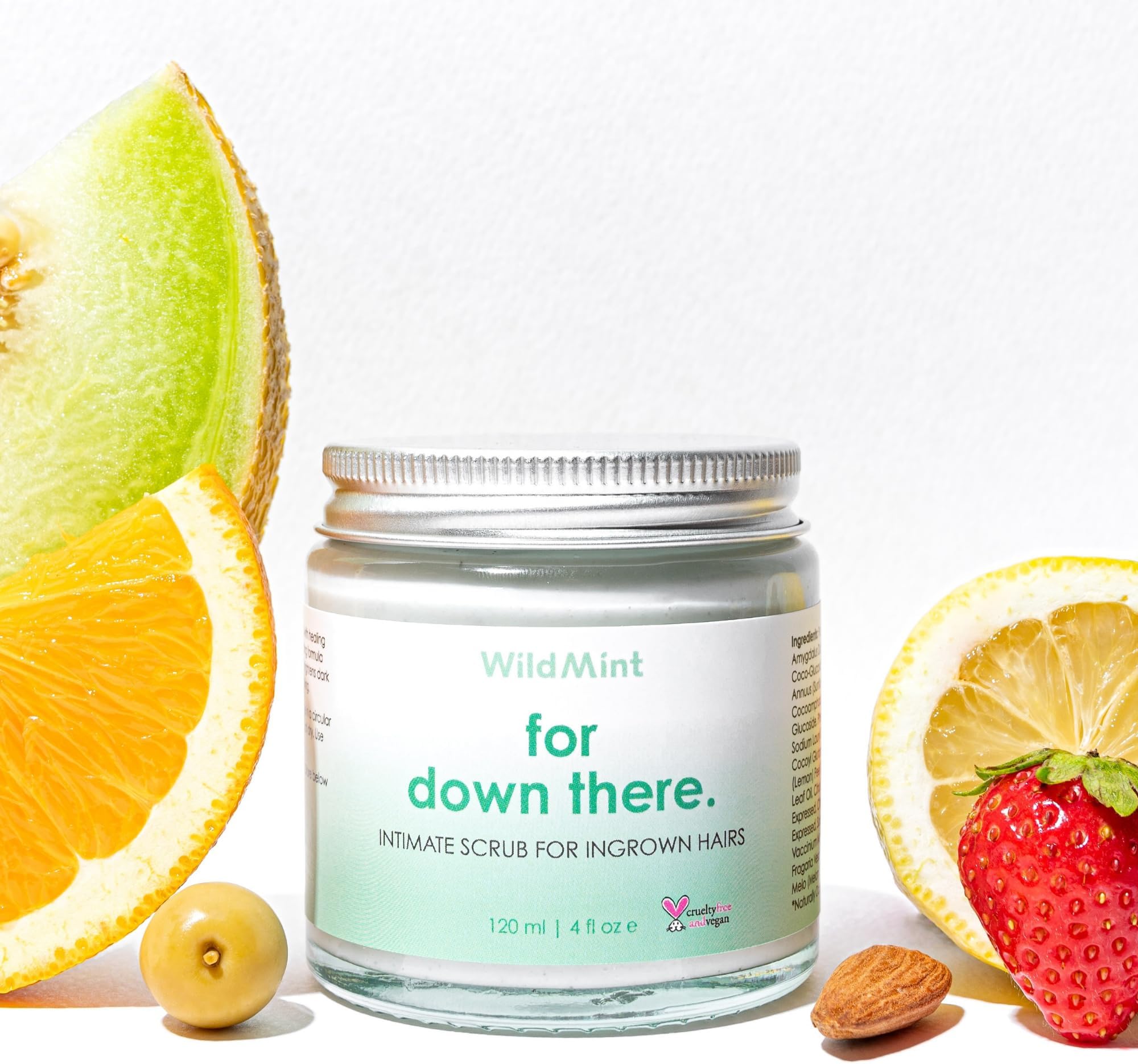 Intimate Scrub for down there| Ingrown Hairs, Razor Bumps, Hyperpigmentation |Natural Bikini Line Exfoliator for Shaving Rouitine| Removes Dead Skin | UK Made Vegan & Cruelty-Free | 120ml