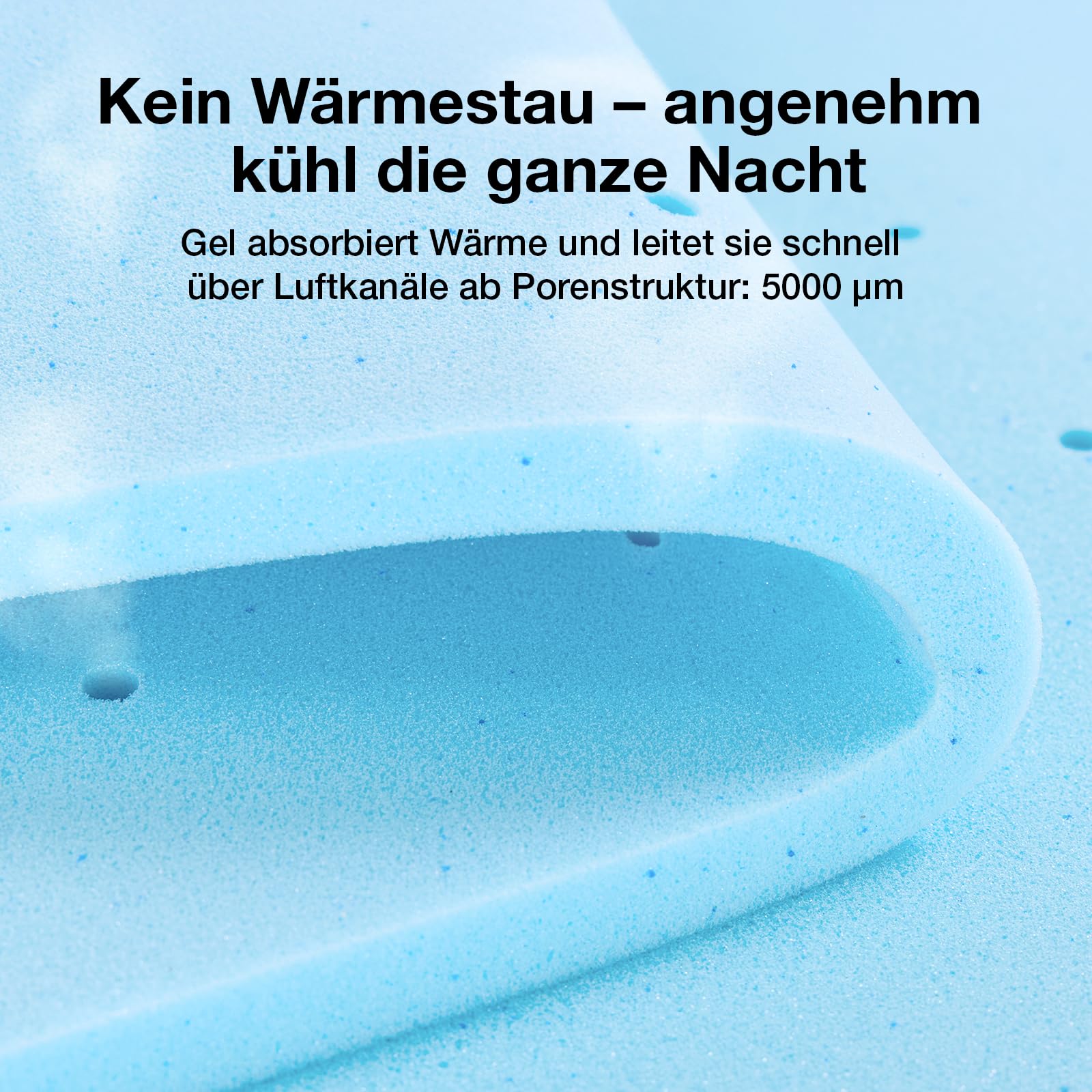 Novilla Airflow Matratze 140x200cm, 25cm Höhe, H3 mittelfest