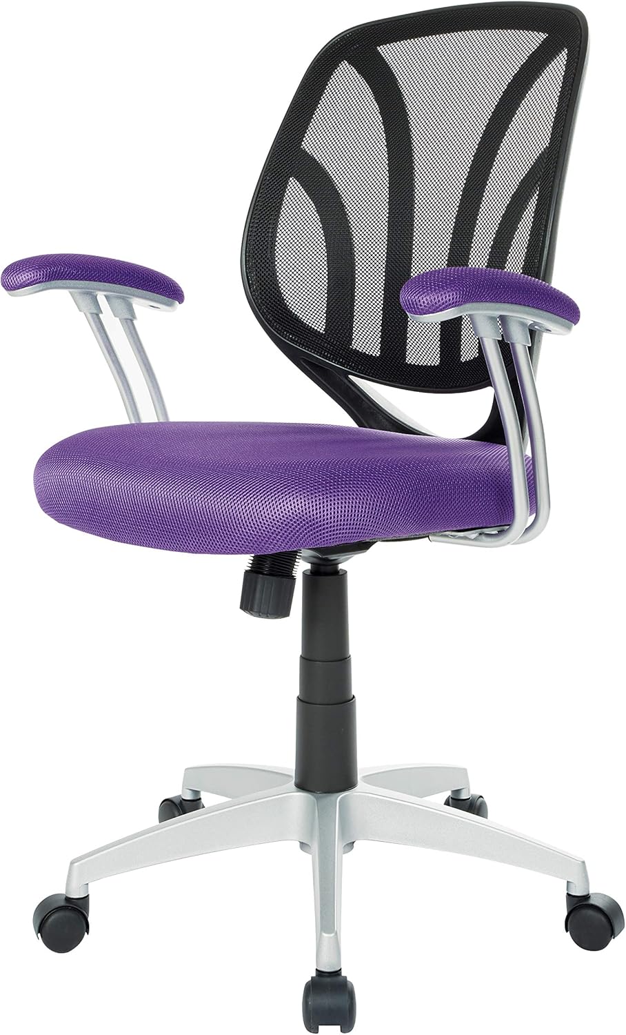 OSP Home Furnishings Screen Back Office Task Chair, Purple, EMH69203S-512