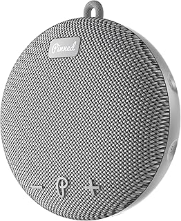 Pinned 2.0 Dart Magnetic Speaker - USB-C Rechargeable, 10+ Hour Battery, IPX7 Waterproof, Bluetooth 5.0 with Carabiner - Bluetooth Speakers - Golf Gifts for Men - Magnetic Golf Cart Speakers - Gray