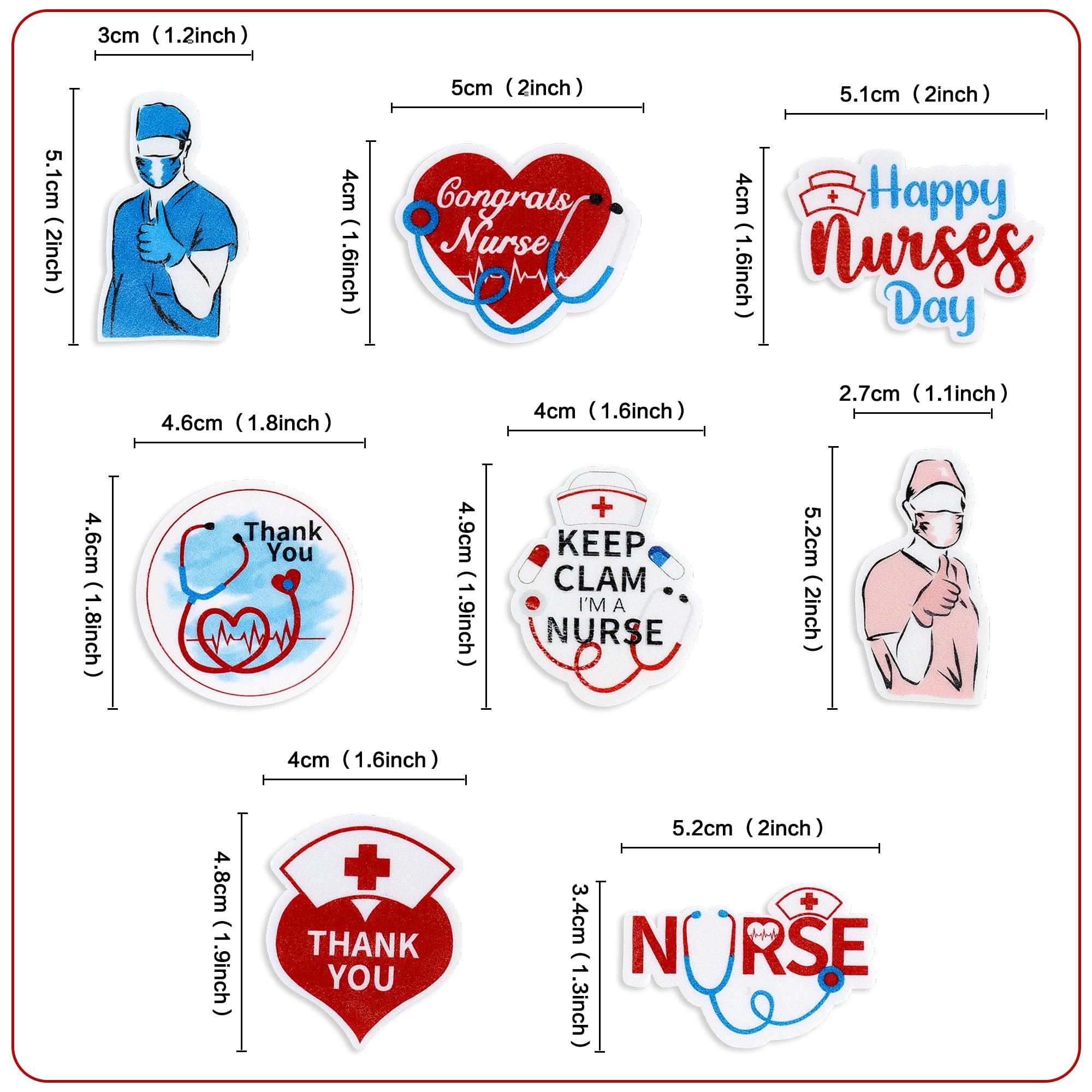 Ercadio 24 Pack Glitter Nursing Cupcake Toppers Nurse Graduation Cupcake Picks Medical Rn Themed Birthday Party Cake Decoration Supplies