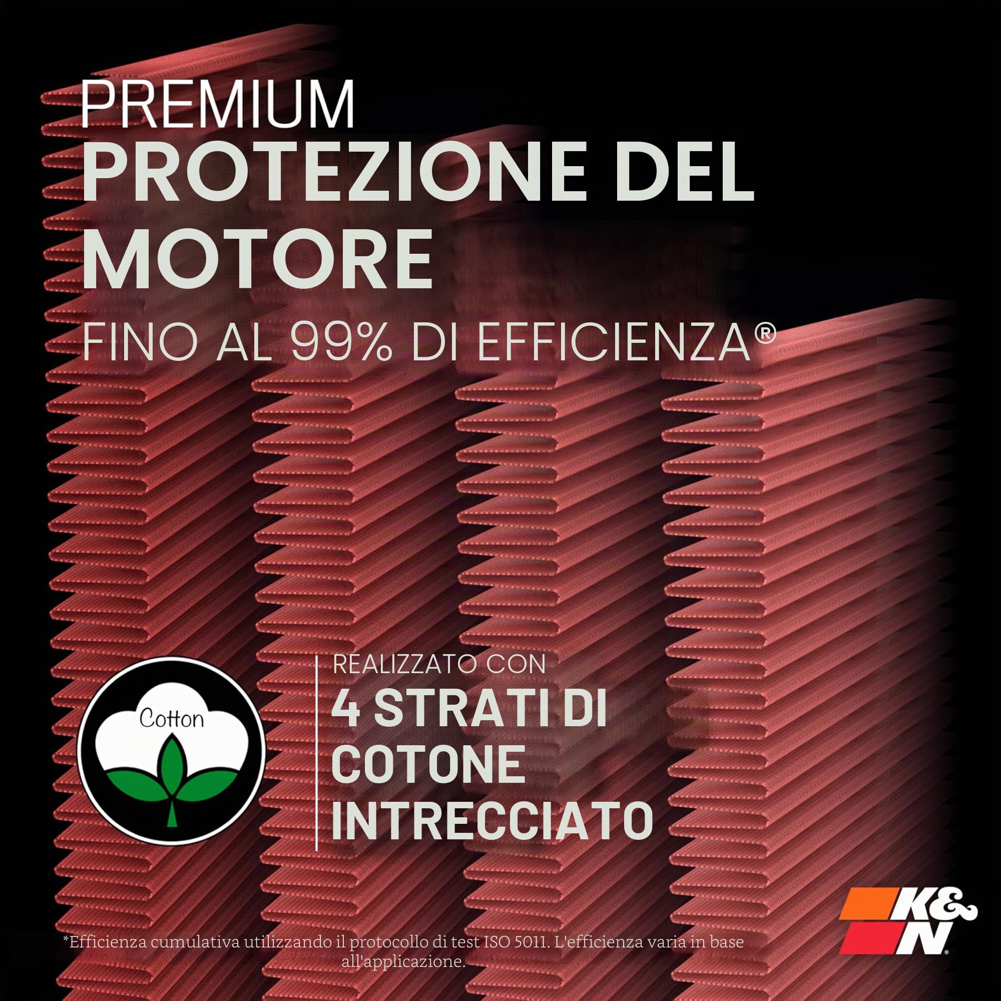 K&N 33-2865 Filtri Aria Sostitutivi, Lavabile e Riutilizzabile