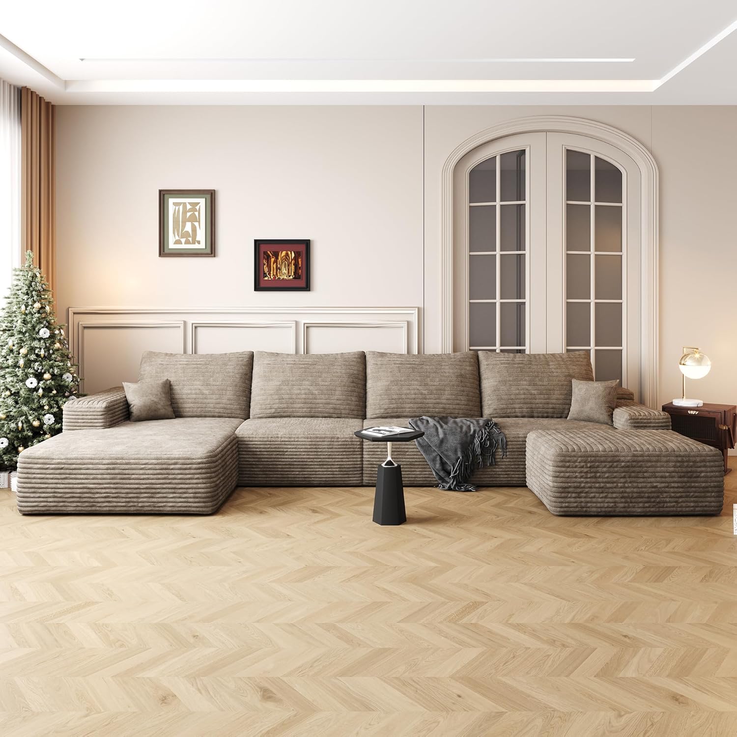 Left facing chaise+3Seaters+Ottoman