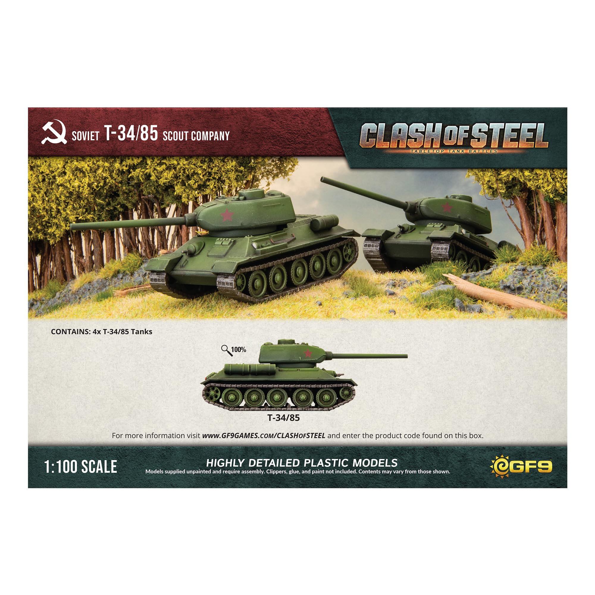 Amazon.com: Gale Force Nine Clash of Steel: Tabletop Tank Battles