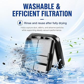 97D5 Filter Compatiable with Bis-sell Cleanview Pet Hand Vac Filter | Multi-Level Filter Replaces 203-1432 2031432 203-7416 2037416, Compatible with Bissell CleanView Pet and Hand Vac (4 Pack)